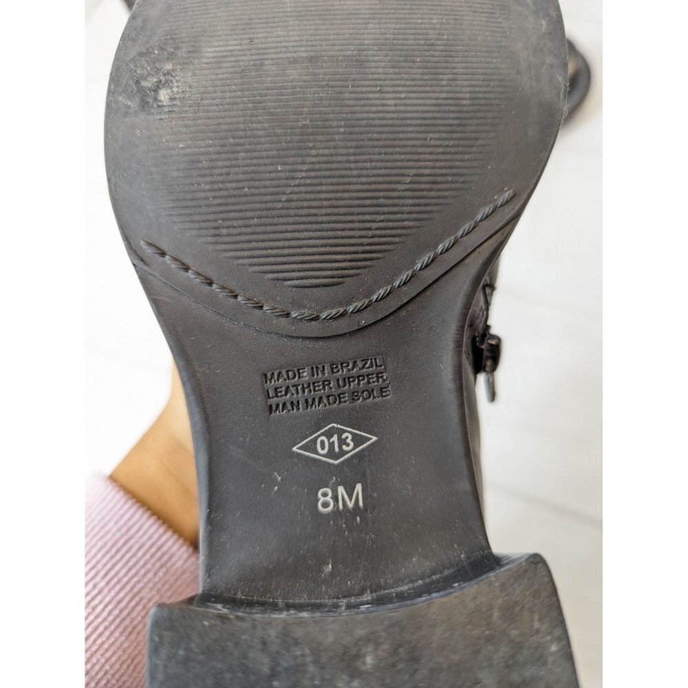 Bakers Black Leather Ankle Booties with Buckle Strap Detail - Picture 12 of 12